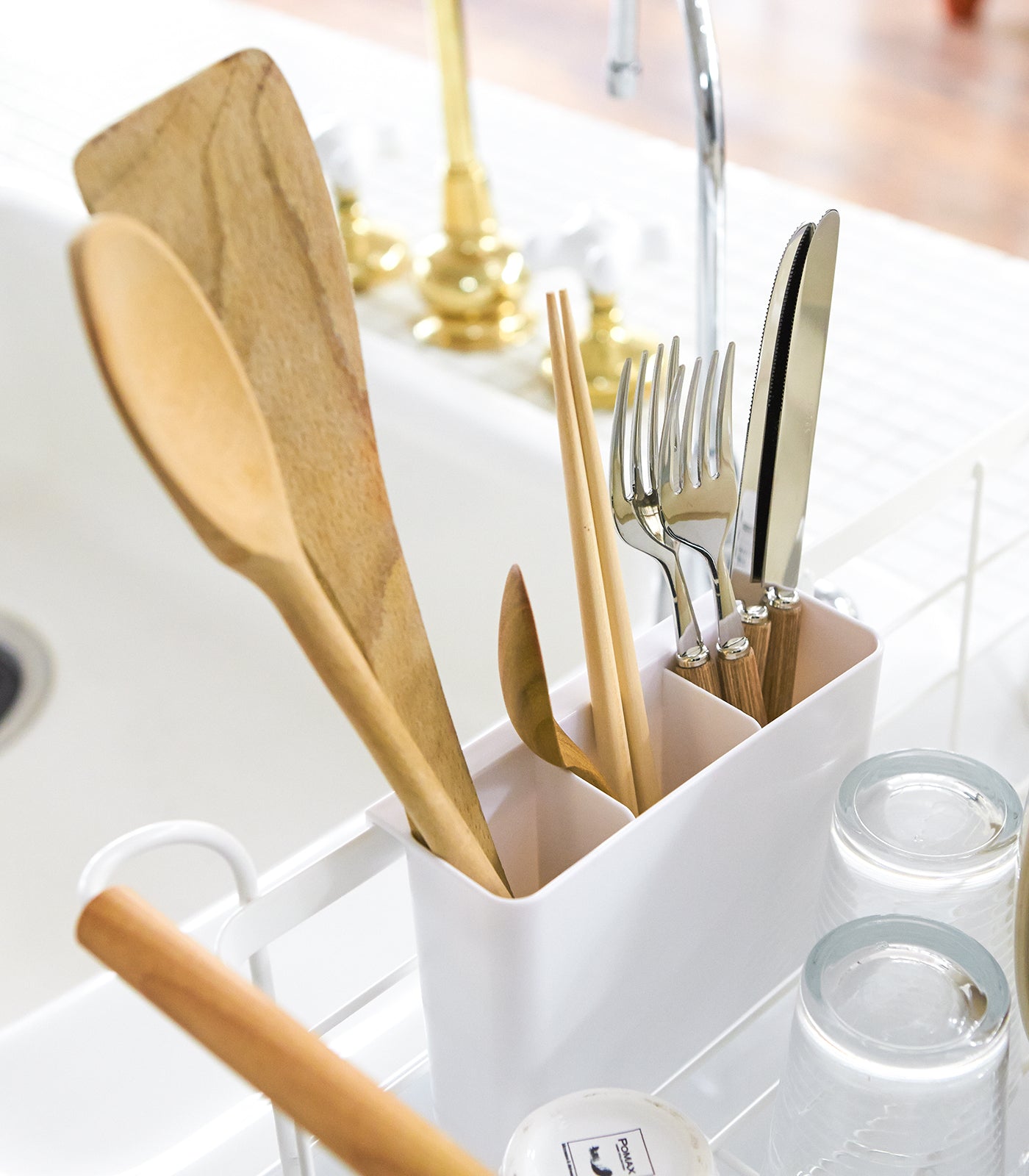 dish rack steel + wood dish rack steel + wood